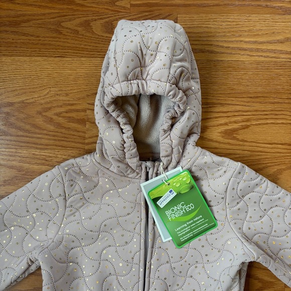 WHEAT Thermo Suit Harley Outerwear Size 2T Cold Weather Outdoor Pink Powder Dot - Picture 3 of 16